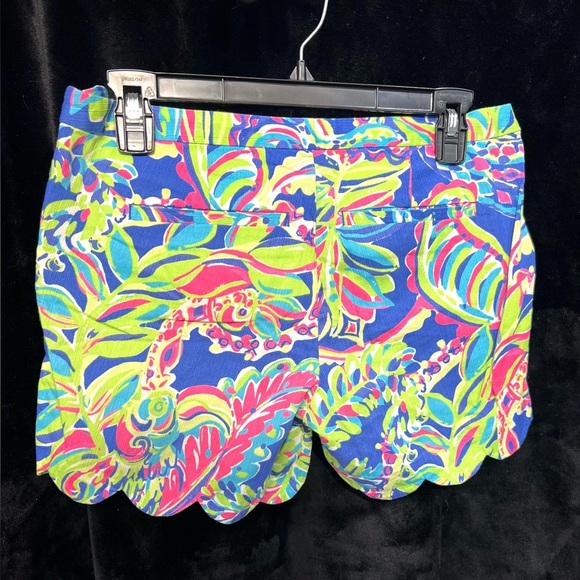 🩷🩵Lilly Pulitzer Toucan Play Colorful Magnolia Scallop Shorts Size 2-EUC🩷🩵 - Picture 10 of 14